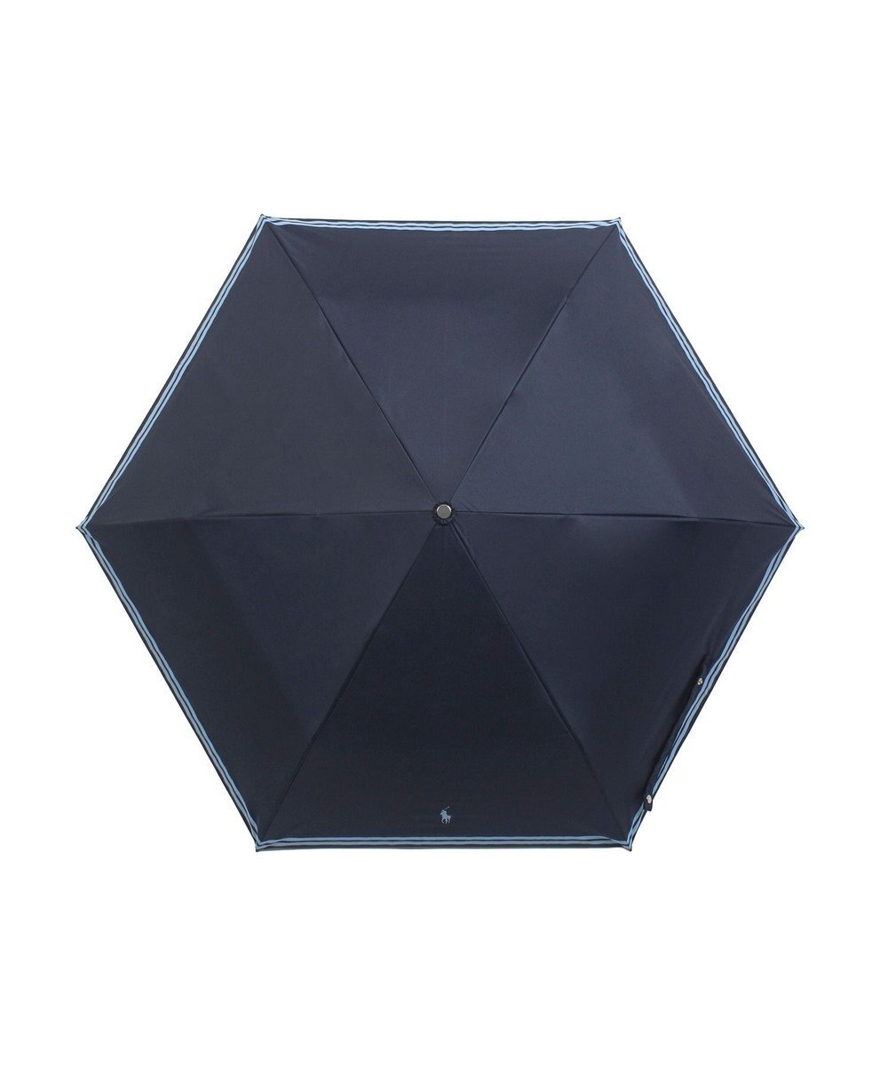 MOONBAT 【 遮光率100％/遮熱/UV/軽量】POLO RALPH LAUREN（ポロ ラルフローレン）晴雨兼用日傘 ワンポイント ポロポニー バイカラー  折りたたみ傘 