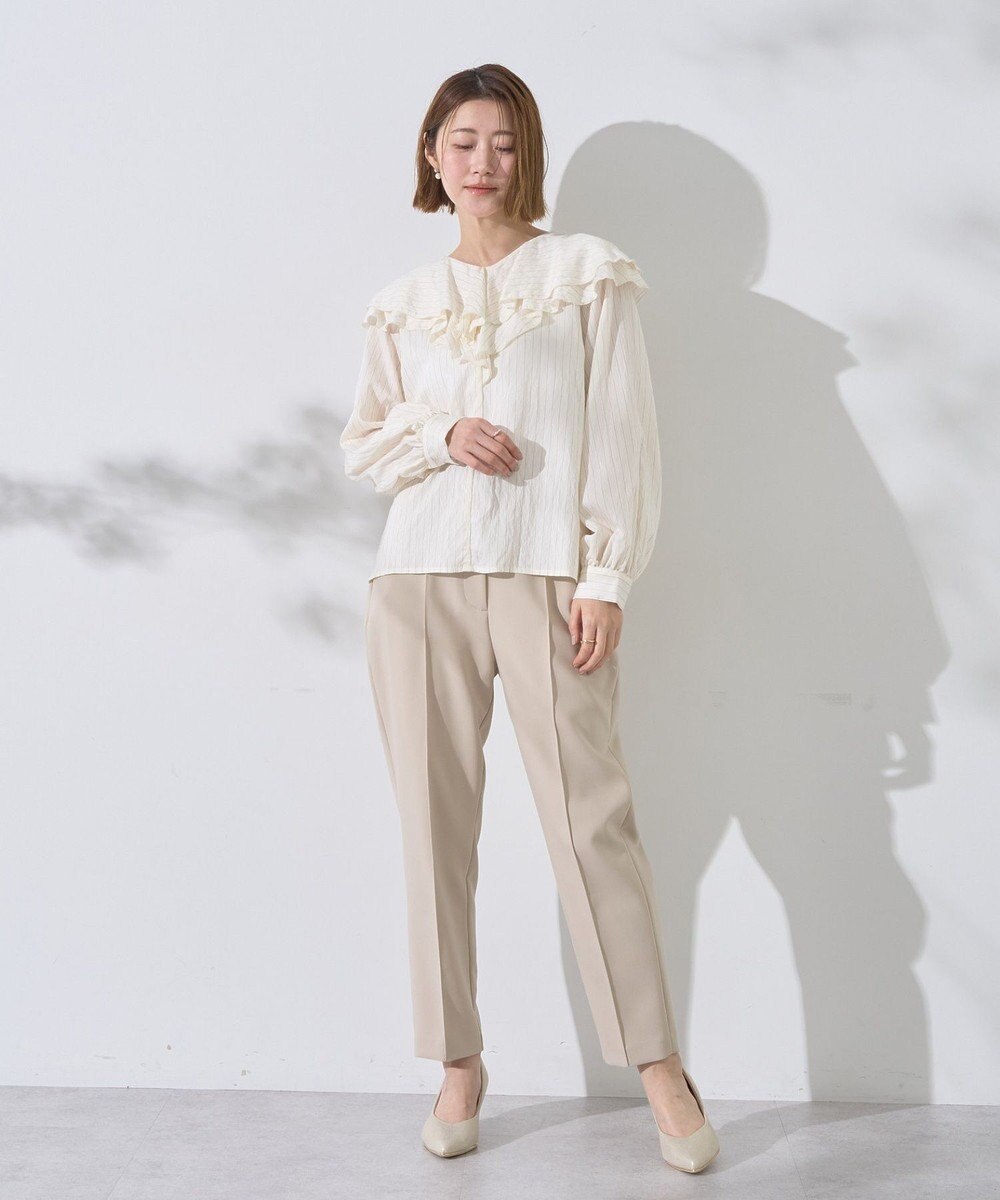 YECCA VECCA ストレッチピンタックパンツ 