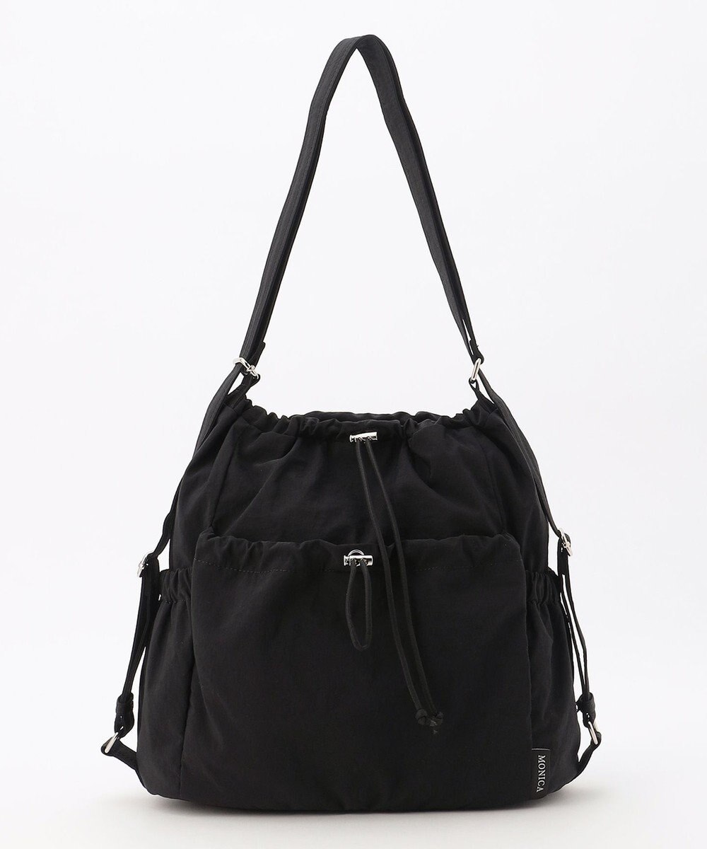 LA BAGAGERIE 【MONICA】クリンクルナイロン　ドロスト2WAYバッグ 