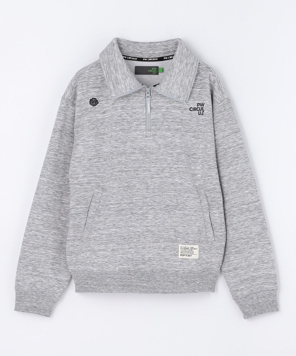 PW CIRCULUS 【WOMEN】ハーフジップ 裏毛スウェットトップス ゴルフウェア レディース 