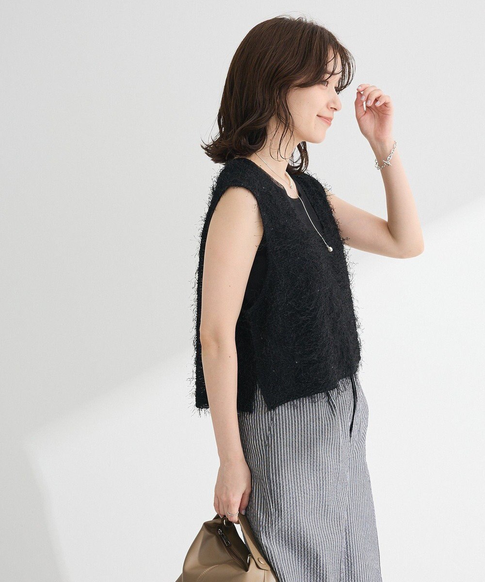 Green Parks フェザーヤーンショートベスト 