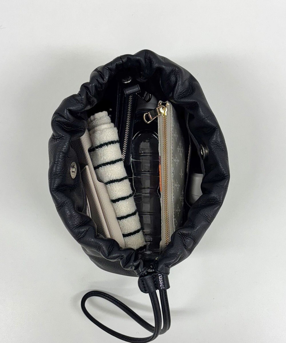 russet レザー巾着4WAYショルダーバッグ(CE-1454) 