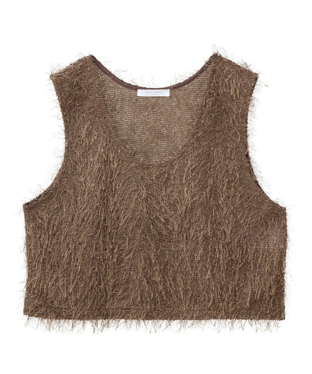 Green Parks フェザーヤーンショートベスト 