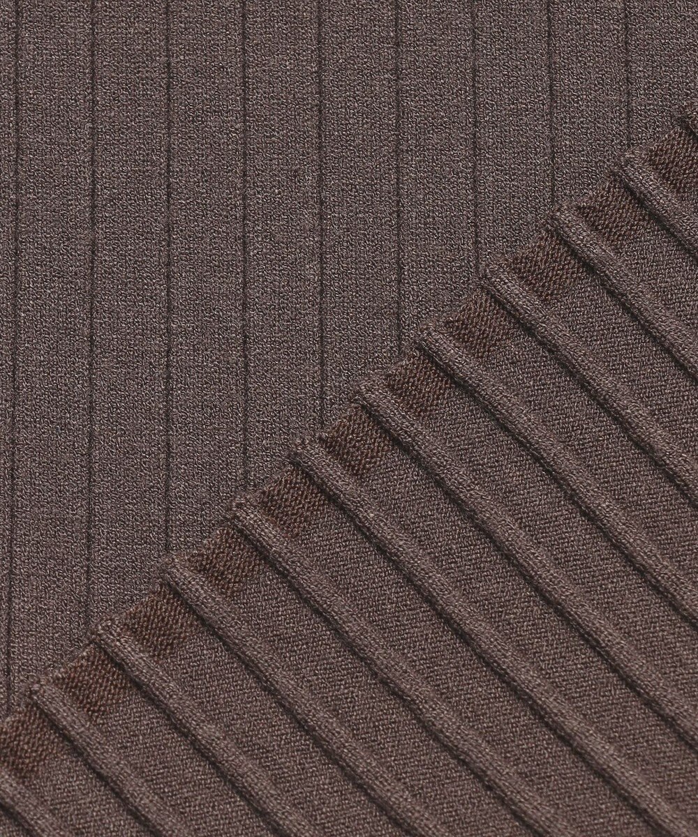 23区 【先行予約】ワイドリブ ポロニット カーディガン 