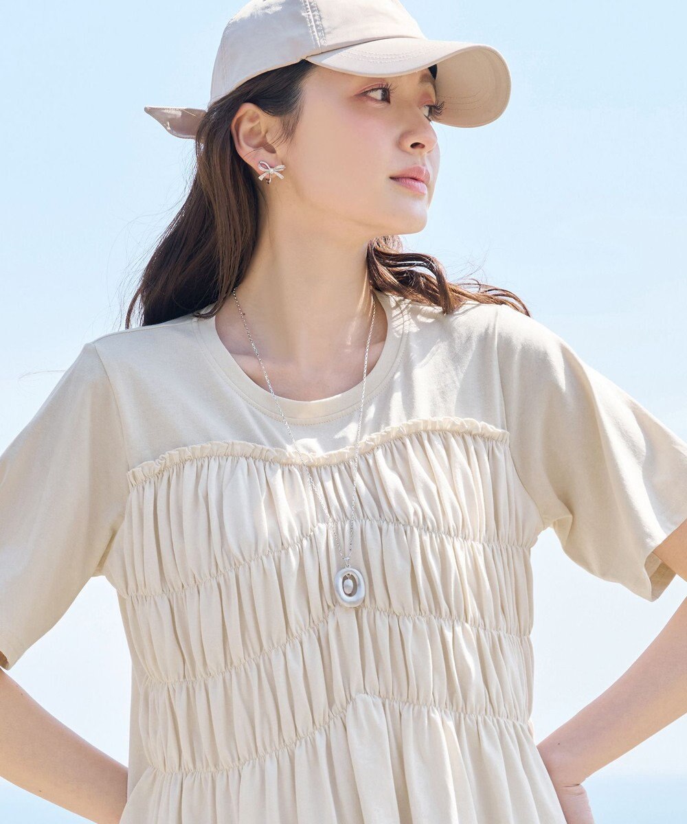 Tiaclasse シャーリングカットソートップス 
