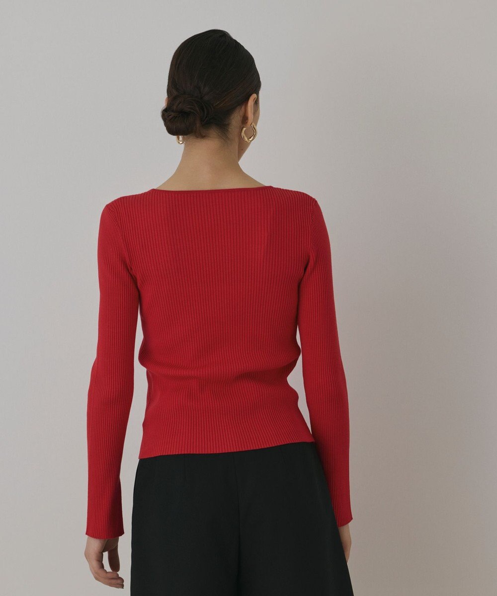 GRACE CONTINENTAL ハイゲージリブニットトップ 