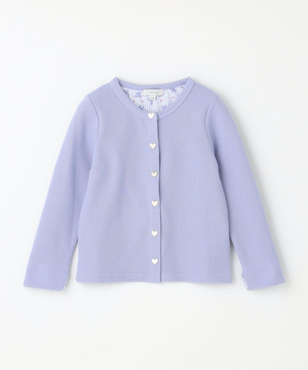 ANY KIDS スナップボタン フレンチ カーディガン 