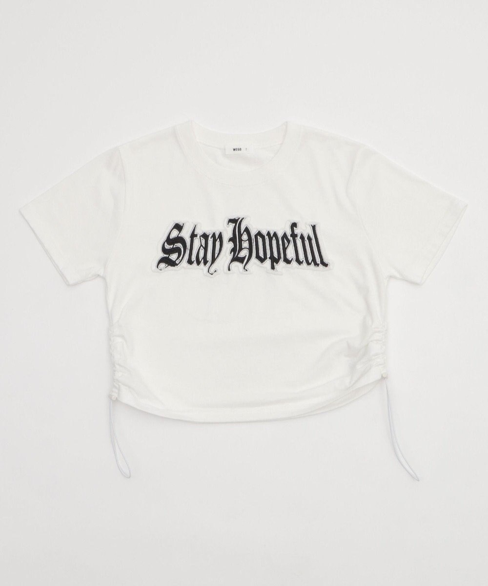 WEGO グラフィックサイドドロストショートT 
