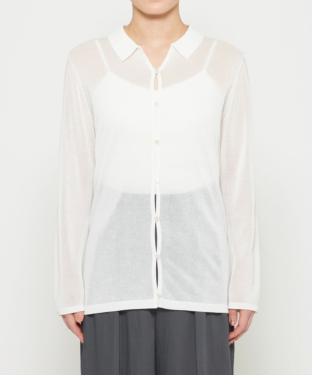 uncrave シアーコットン ポロニット 