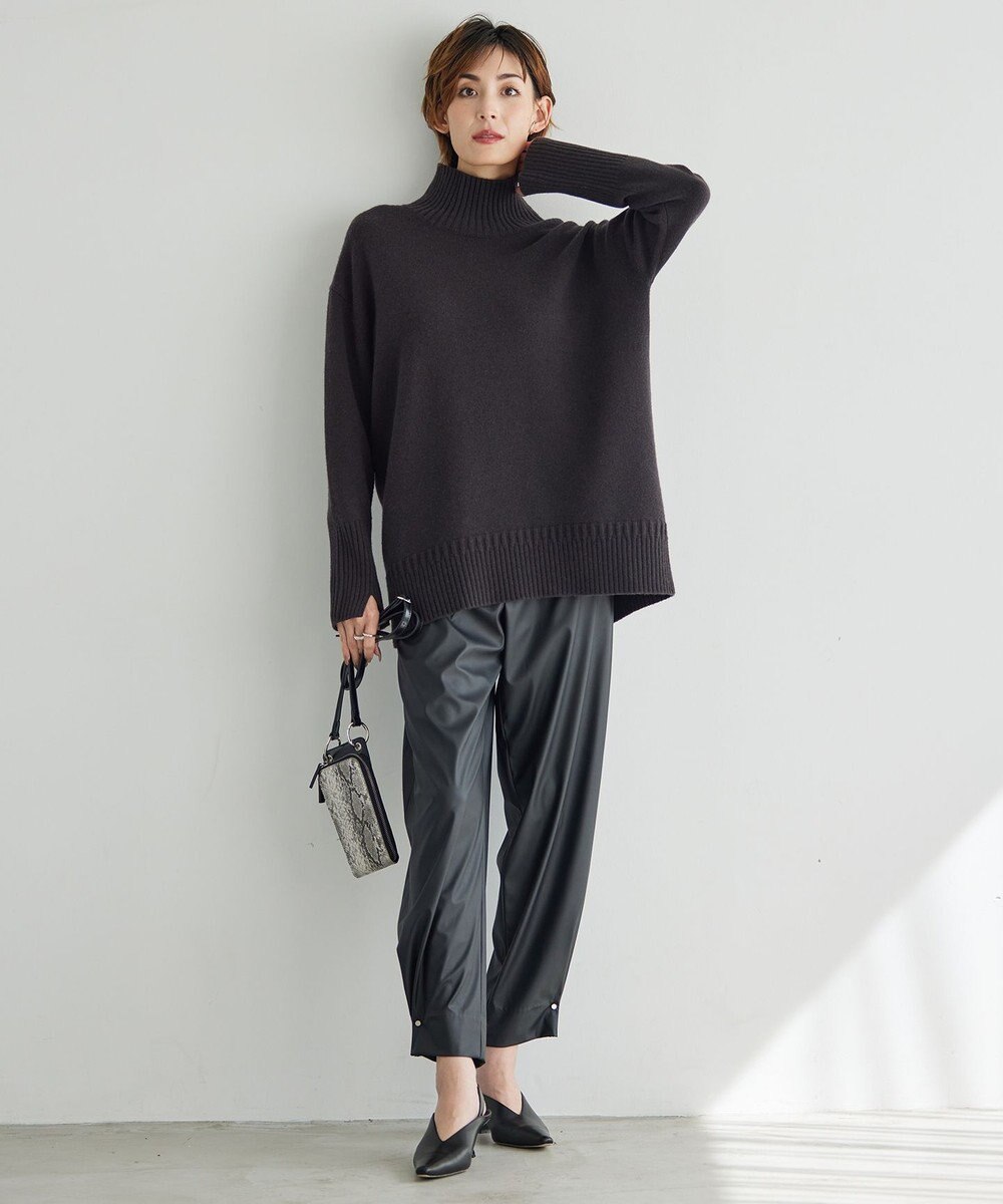 ICB 【新色追加・WEB限定カラーあり】 ソフトカシミヤミックス ハイネックニット 