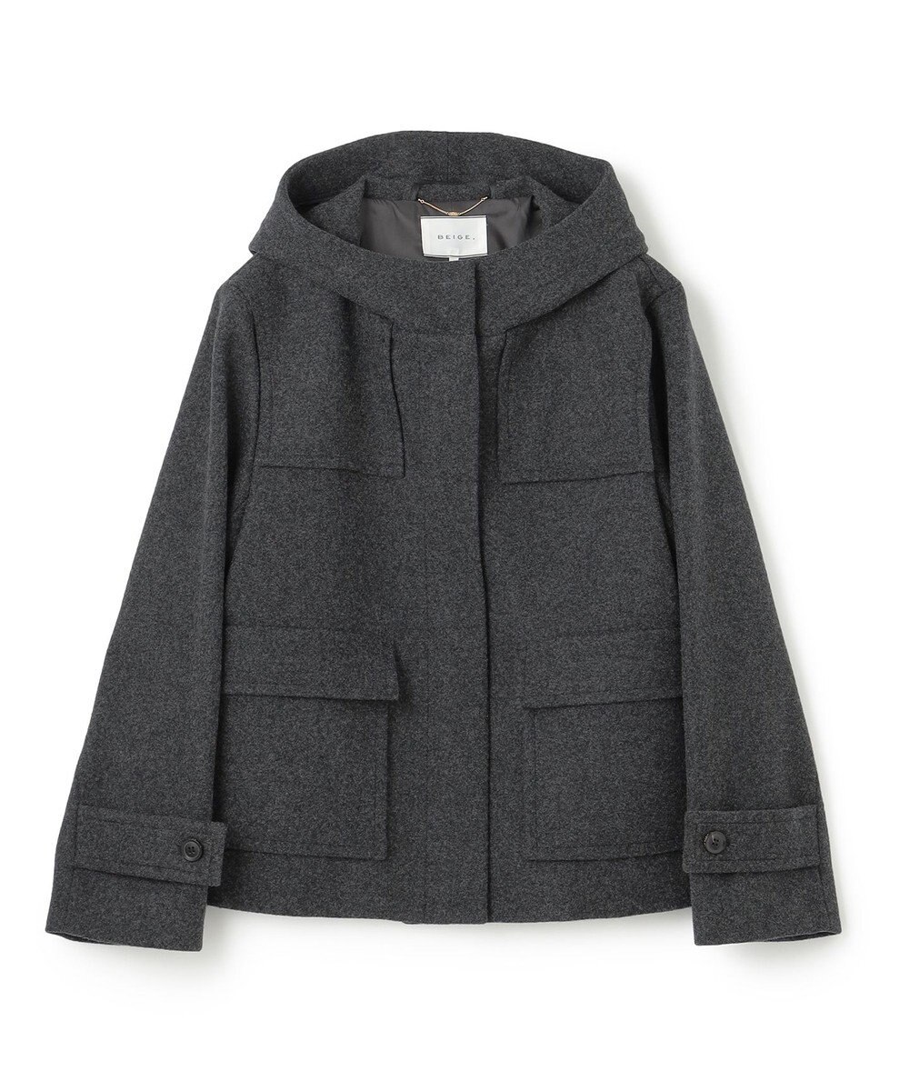 BEIGE， 【S-size】CHABANAIS / フーデットコート 