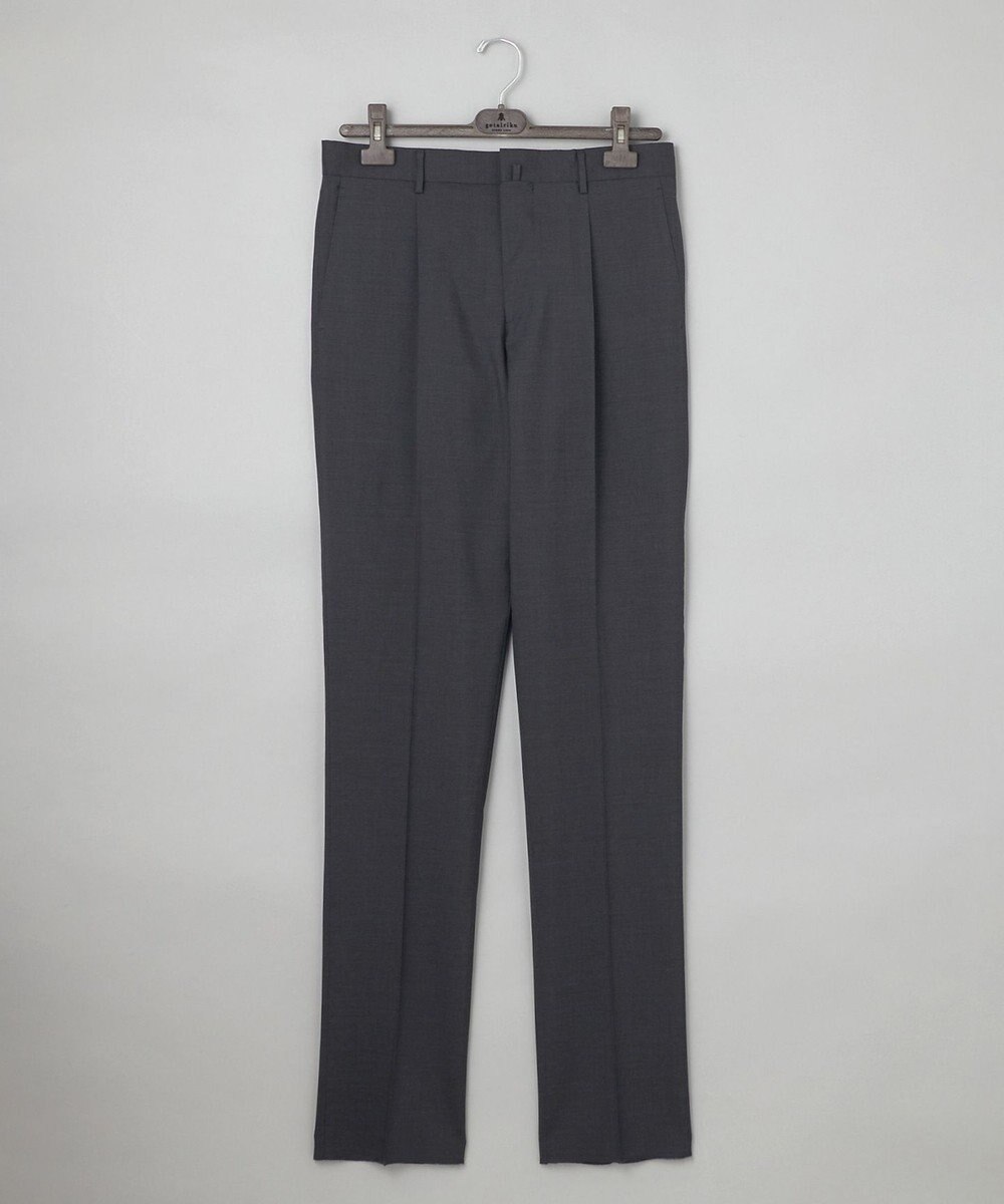 GOTAIRIKU ロングセラー【洗える/折り目加工/シワになりにくい/ウエストアジャスター】ウォッシャブル サマーウール100％パンツ_定番色(1タック)25年モデル 