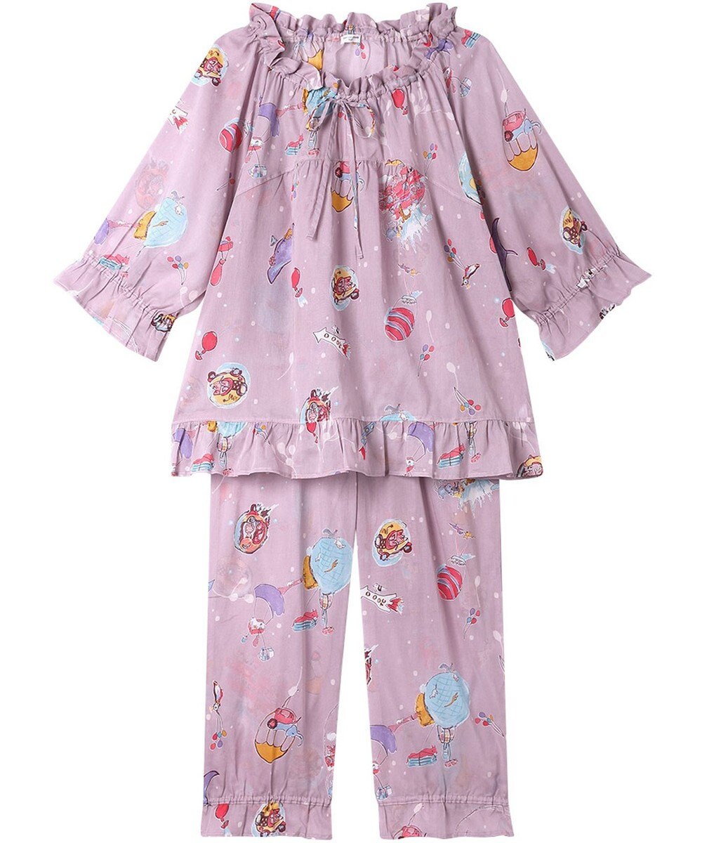 tsumori chisato SLEEP ツモリチサト パジャマ 7分袖 長袖 8分丈 綿100%(本体) ボイル素材 レディース UDT240 /ワコール 