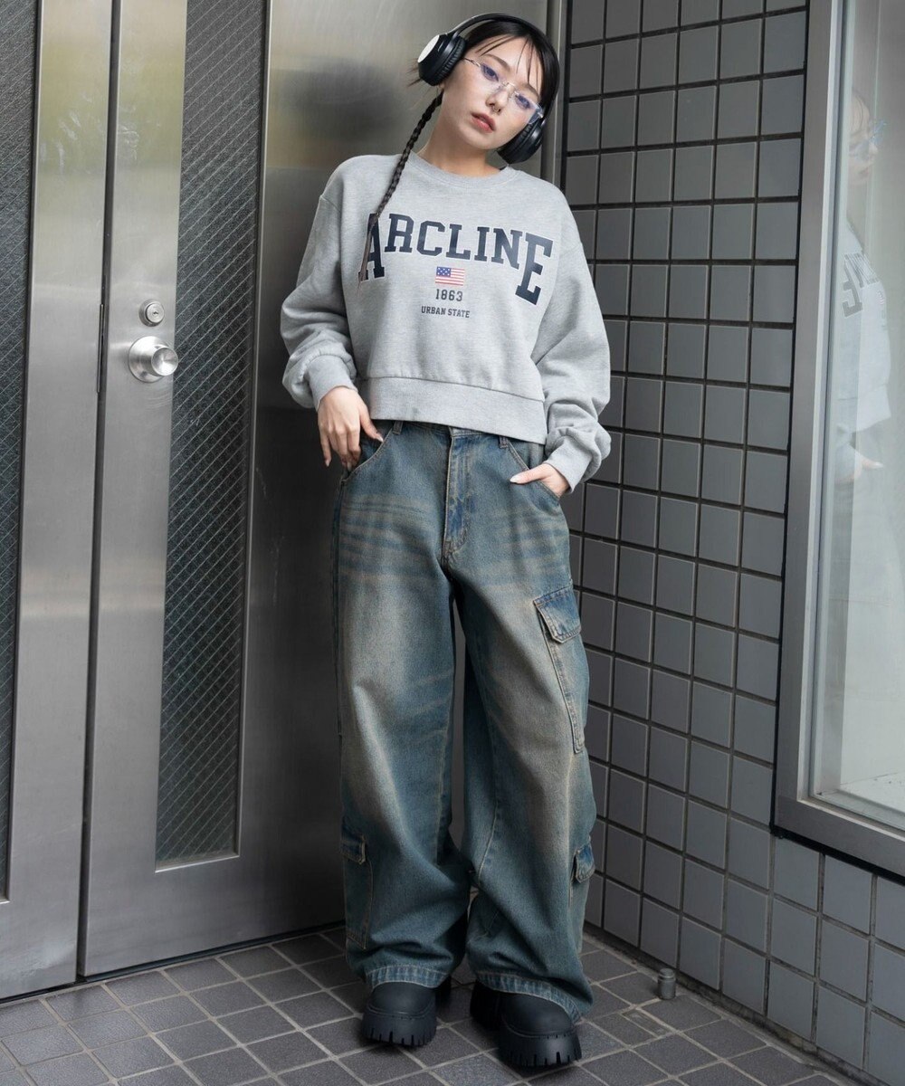 WEGO 【暖かい/裏起毛】裏起毛グラフィックスウェット 