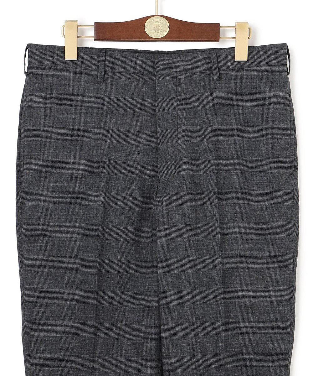 J.PRESS MEN 驚きの軽さ【洗える / 高通気性 / ストレッチ性 / 防シワ】グレナカートチェック スラックス / ノータック 