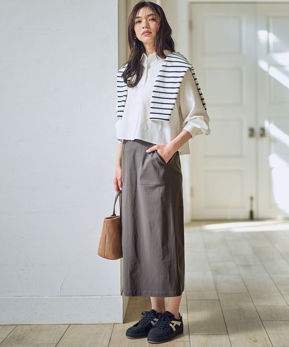 ANY ANYクロップドシャツ 