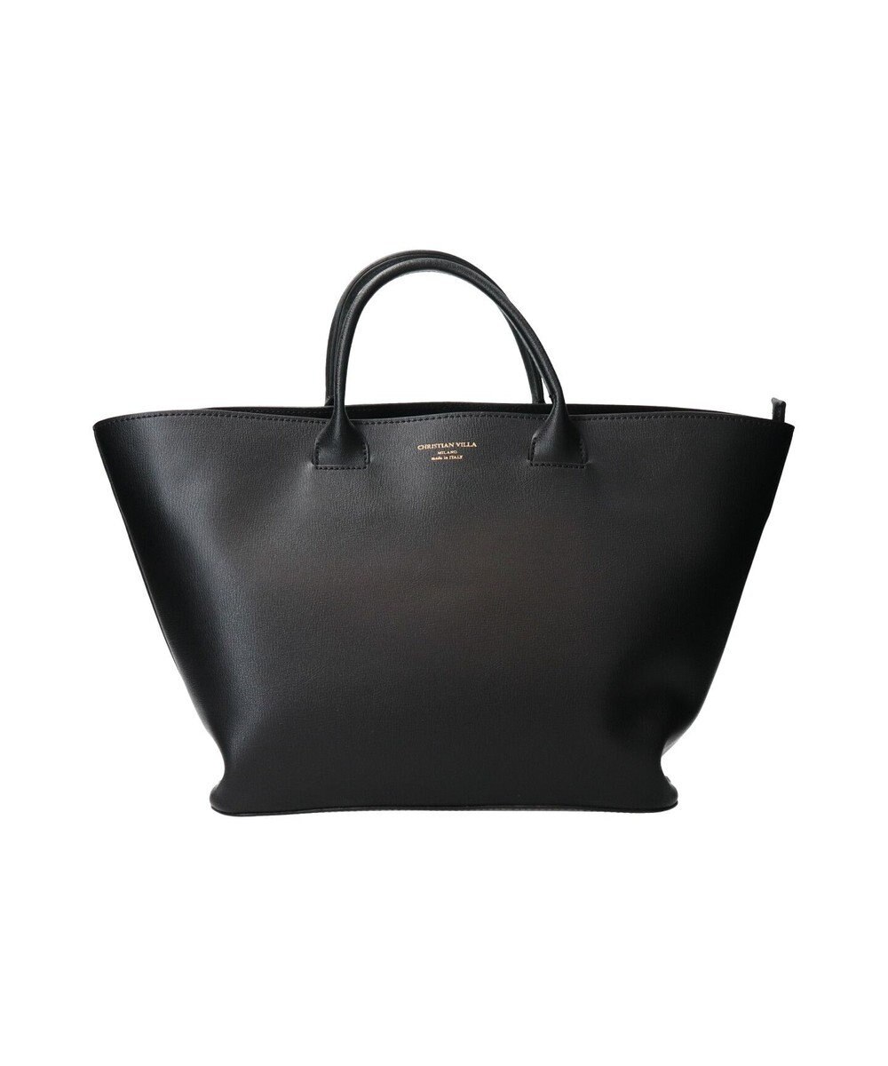 INTER-CHAUSSURES 【CHRISTIAN VILLA】ラージサイズレザーハンドバッグ 