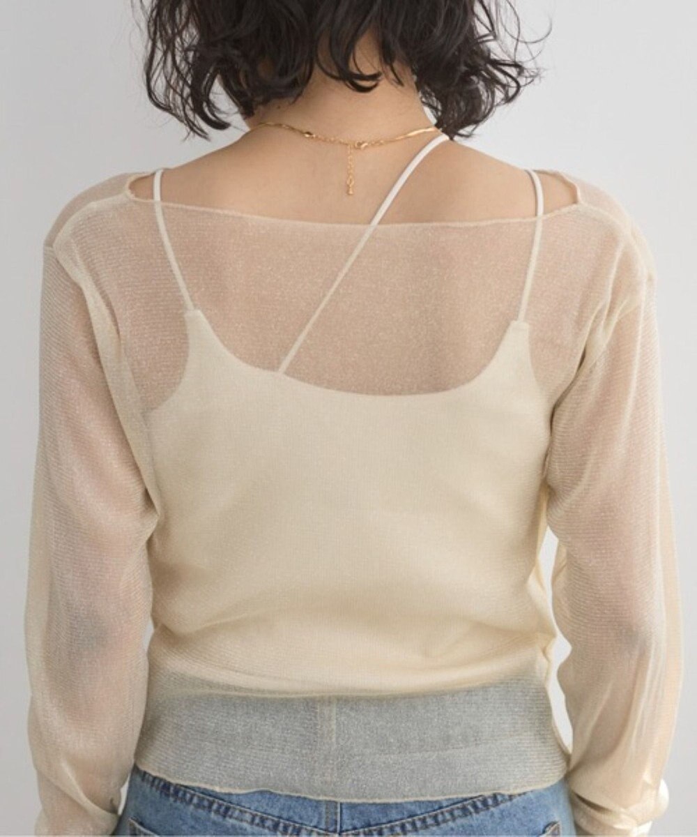 WEGO 【ANGIE VINTAGE】シャーリングラメシアートップス 