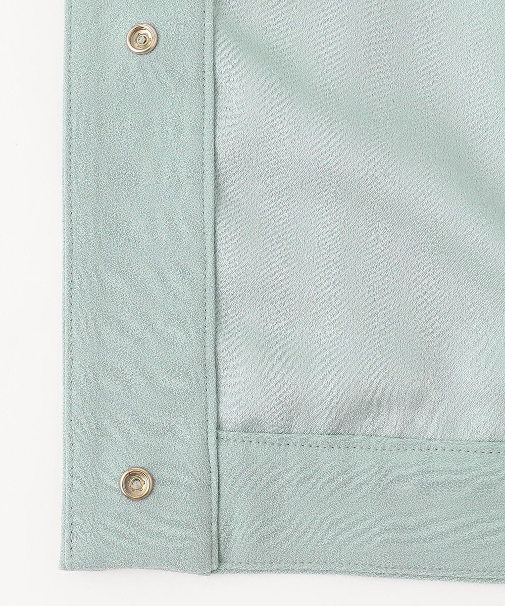 自由区 【セットアップ対応・洗える】トリアセジョーゼット ブルゾン 