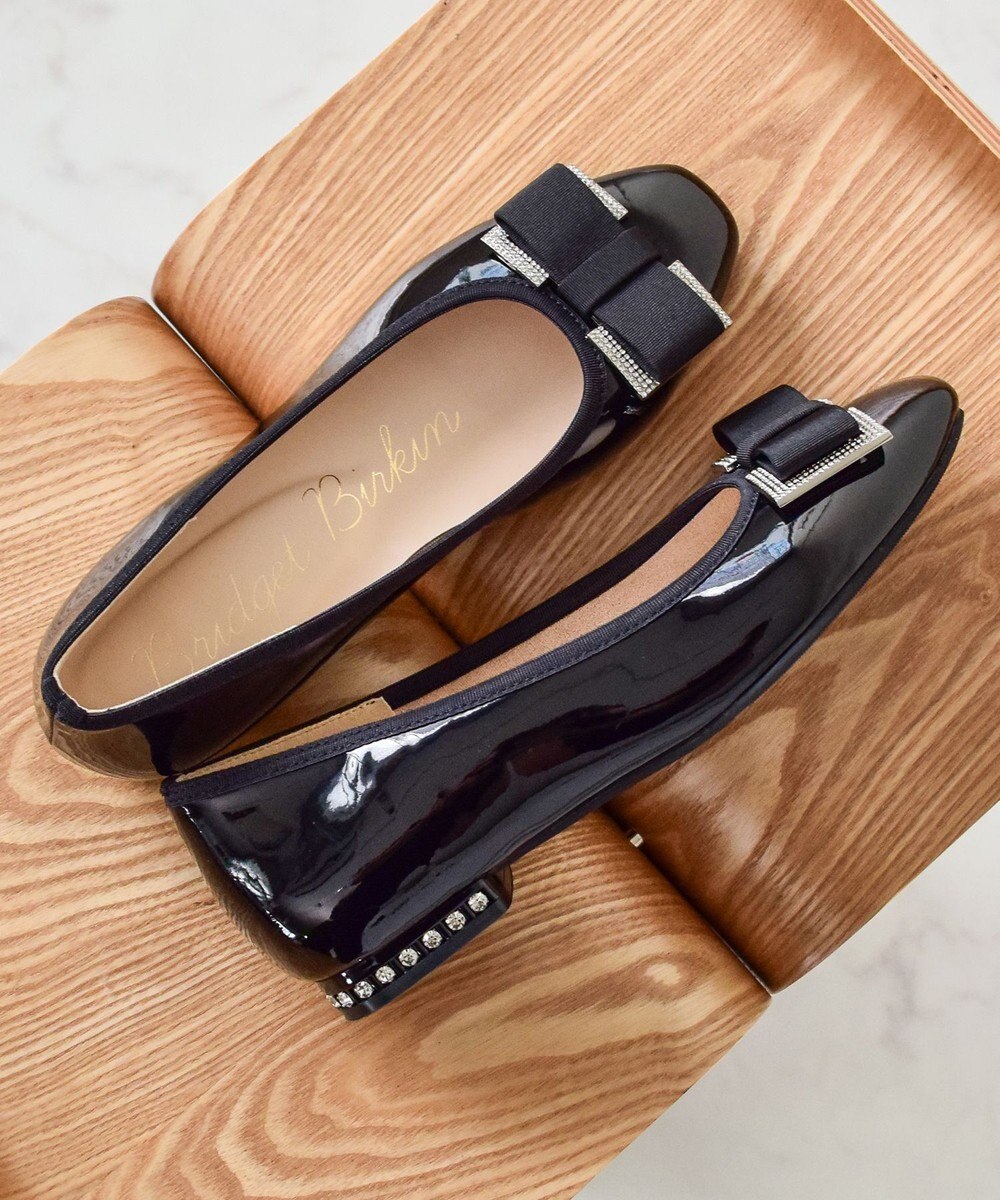 Bridget Birkin 【Bridget Birkin】ヒールビジューリボンパンプス 