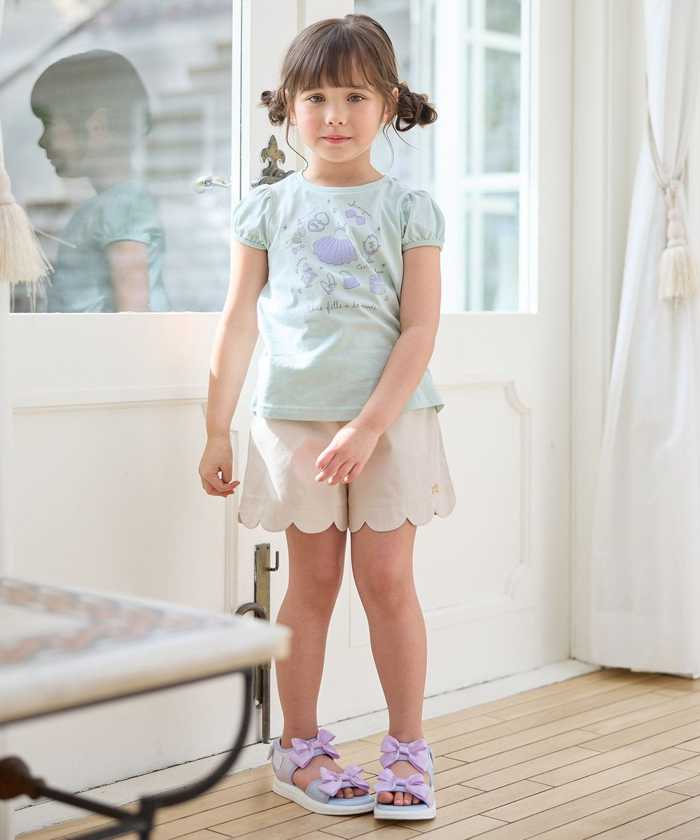 ANY KIDS 裾スカラップ ショートパンツ 