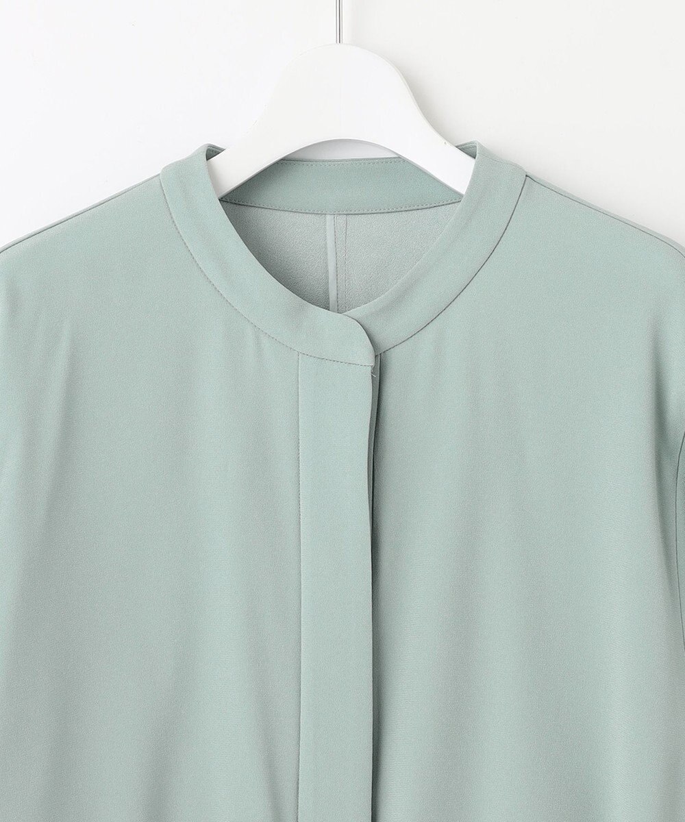 自由区 【セットアップ対応・洗える】トリアセジョーゼット ブルゾン 