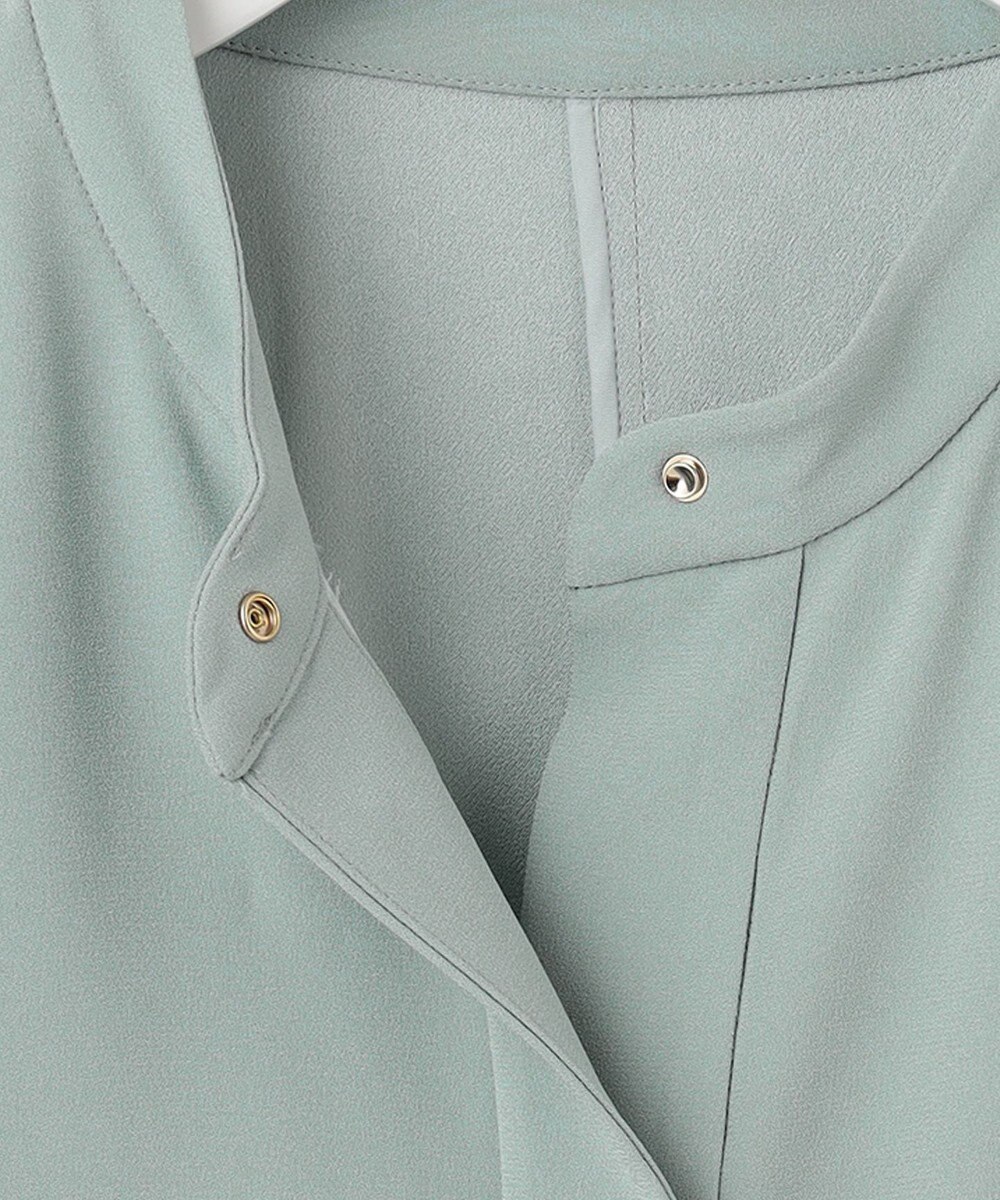 自由区 【セットアップ対応・洗える】トリアセジョーゼット ブルゾン 