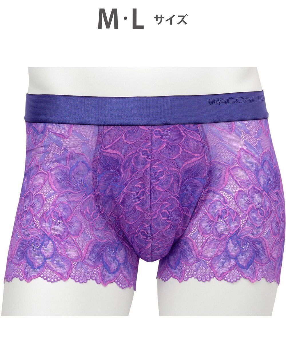WACOAL MEN ボクサーパンツ 【レースボクサー】 レース 通気性 前閉じ WT3824 /ワコールメン 