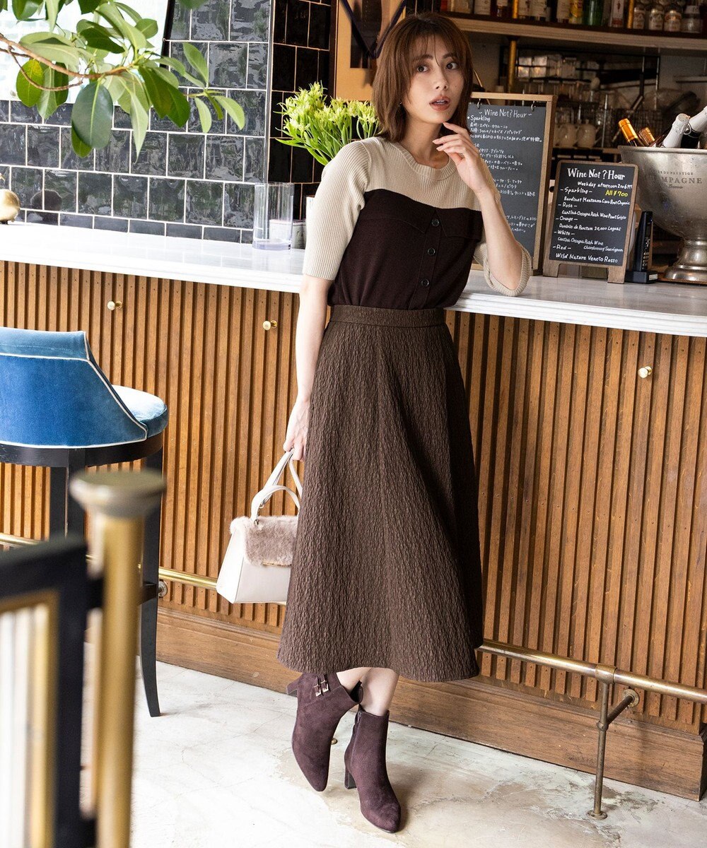 ANY SIS S 【洗える・UVカット】ビスチェ風 ニット 