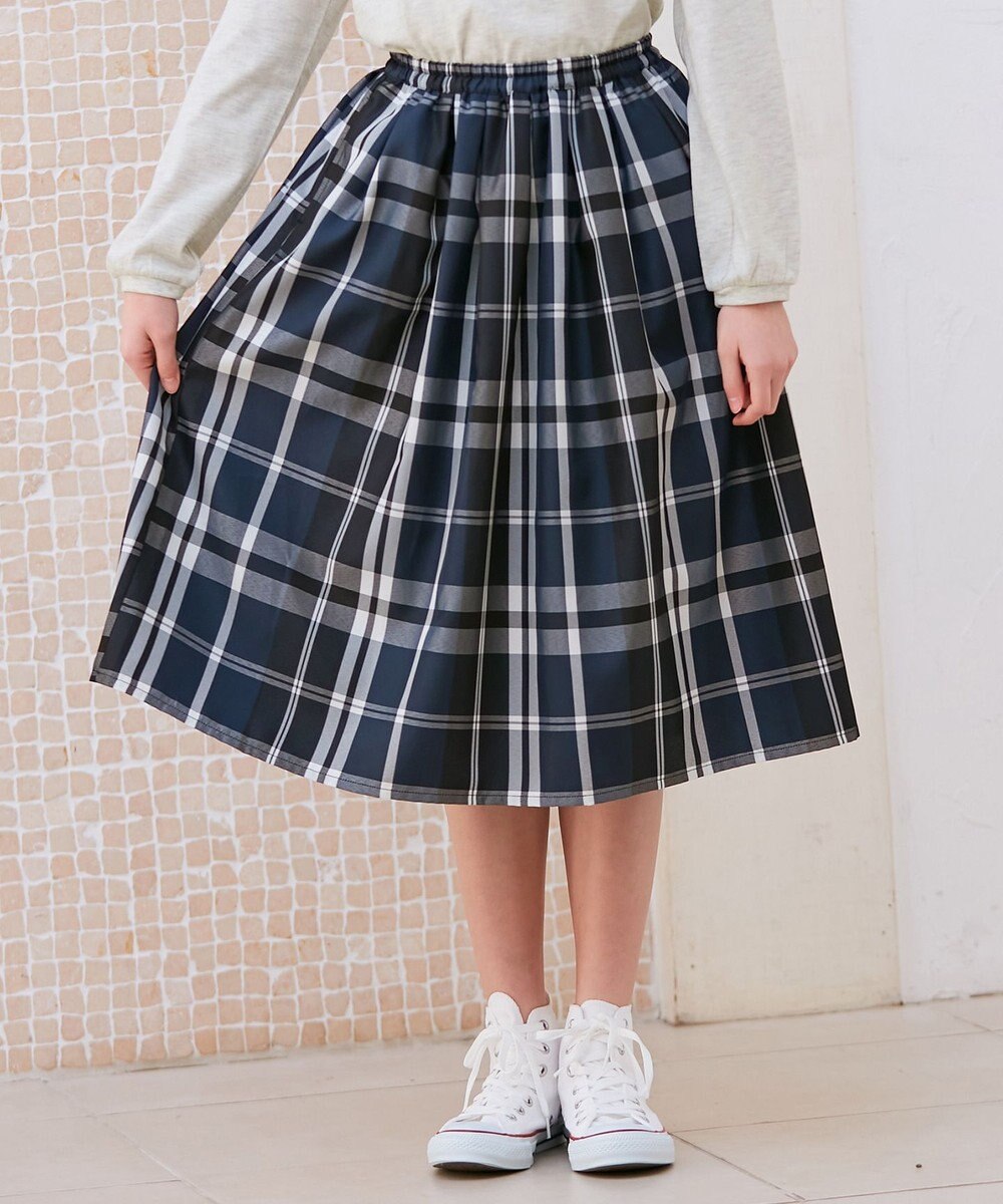 ANY KIDS カラー チェック スカート 