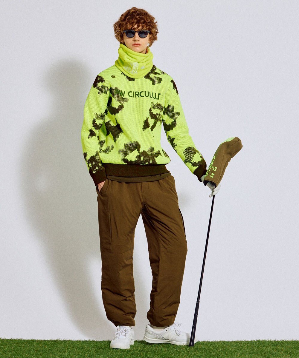 PW CIRCULUS 【MEN】Spark dot camouflage 軽量ニット ゴルフ 