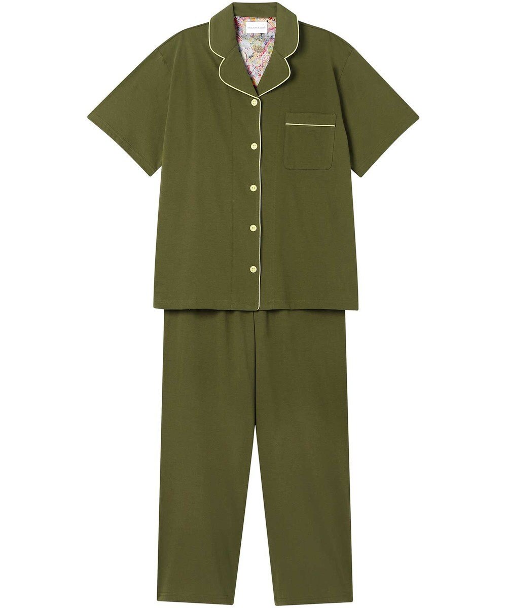 une nana cool 【綿100％】40ハイゲージ天竺半袖パジャマ MADE WITH LIBERTY FABRIC 