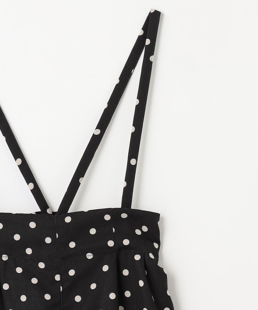 ANY KIDS 麻ライク ドット柄 ガウチョ 