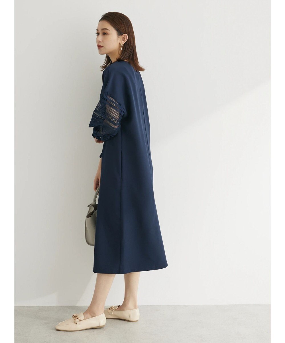 Green Parks 洗える袖レースワンピース 