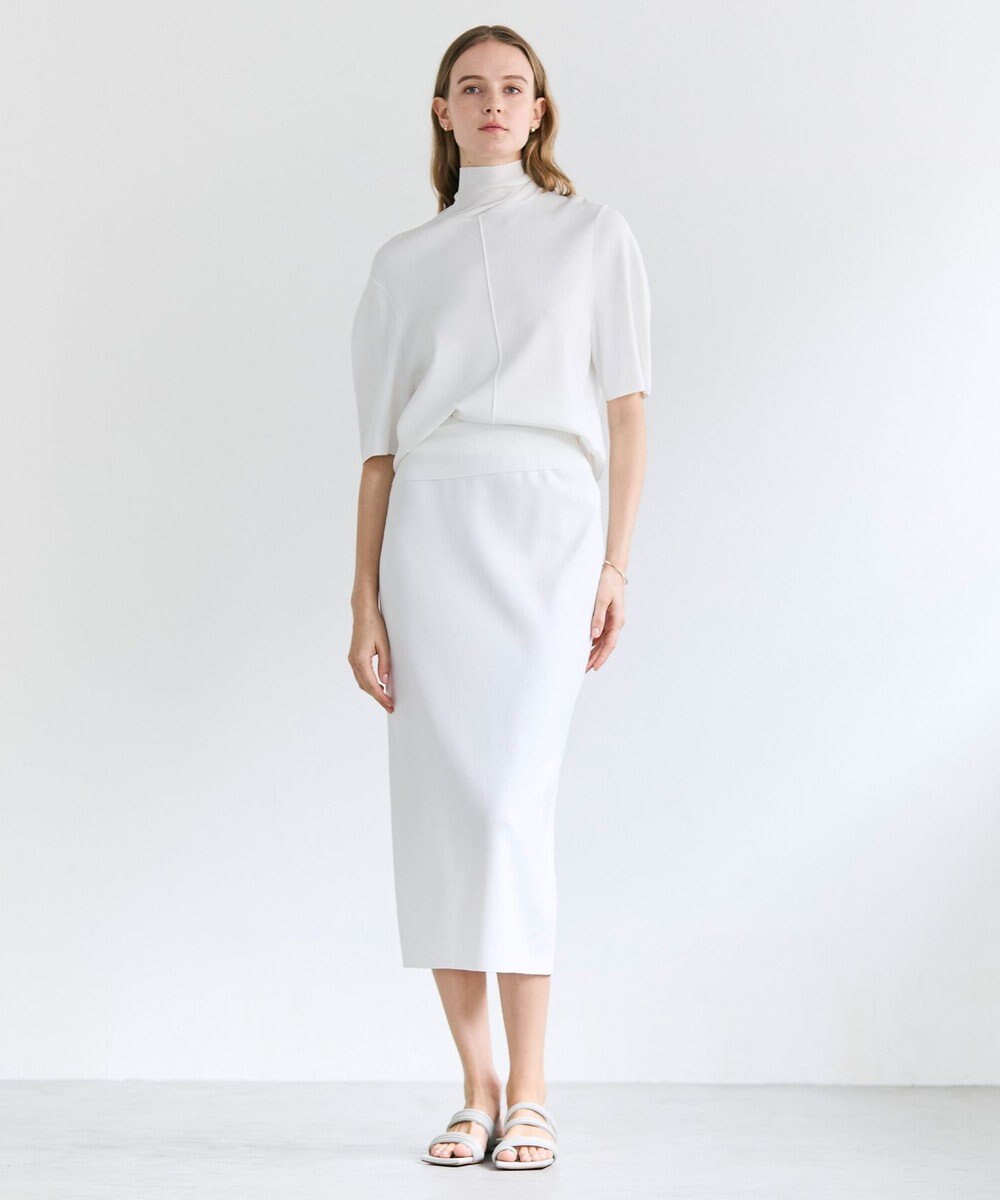 BEIGE， LAURA / ドライタッチ ストレッチニットスカート 