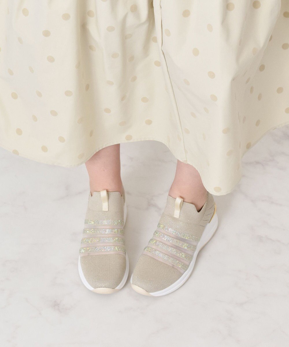 Bridget Birkin 【Bridget Birkin】ビジューニットヒールアップスニーカー 