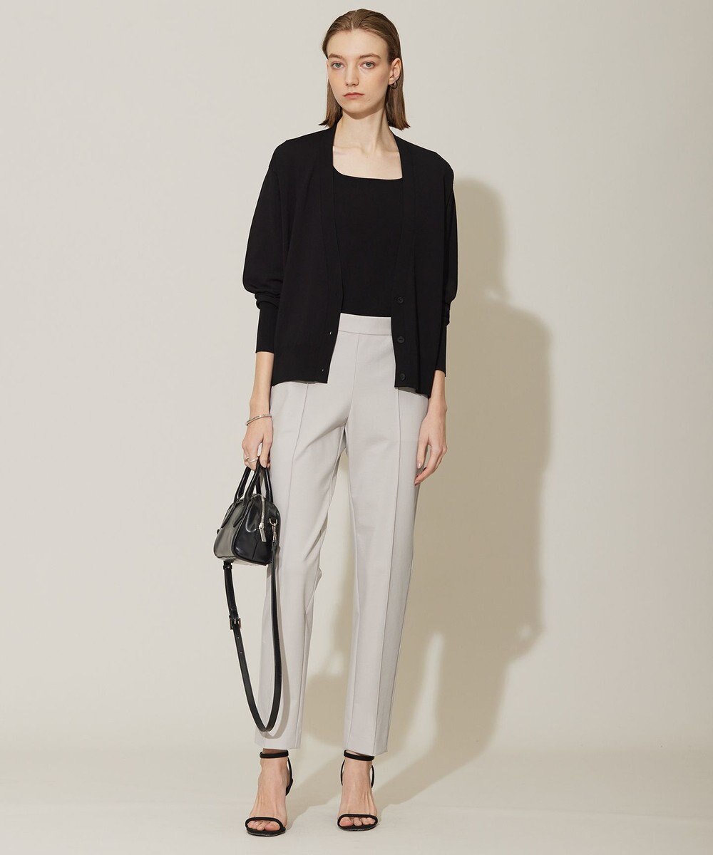 ICB 【洗える】コットンコンプレッシャー ストレートパンツ 