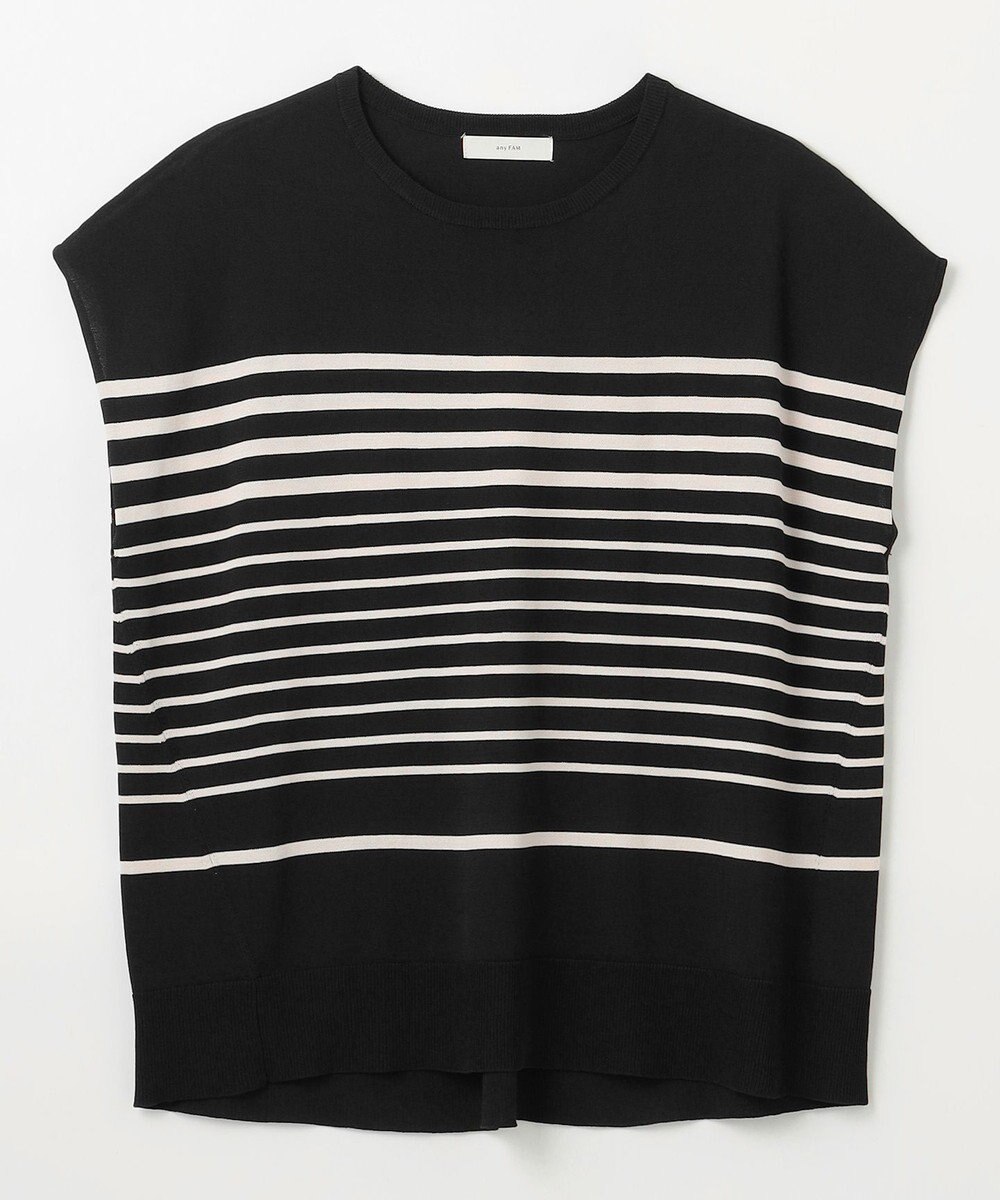 ANY 【洗濯機可/接触冷感/UVカット/アンチピリング】フレンチスリーブニットプルオーバー 