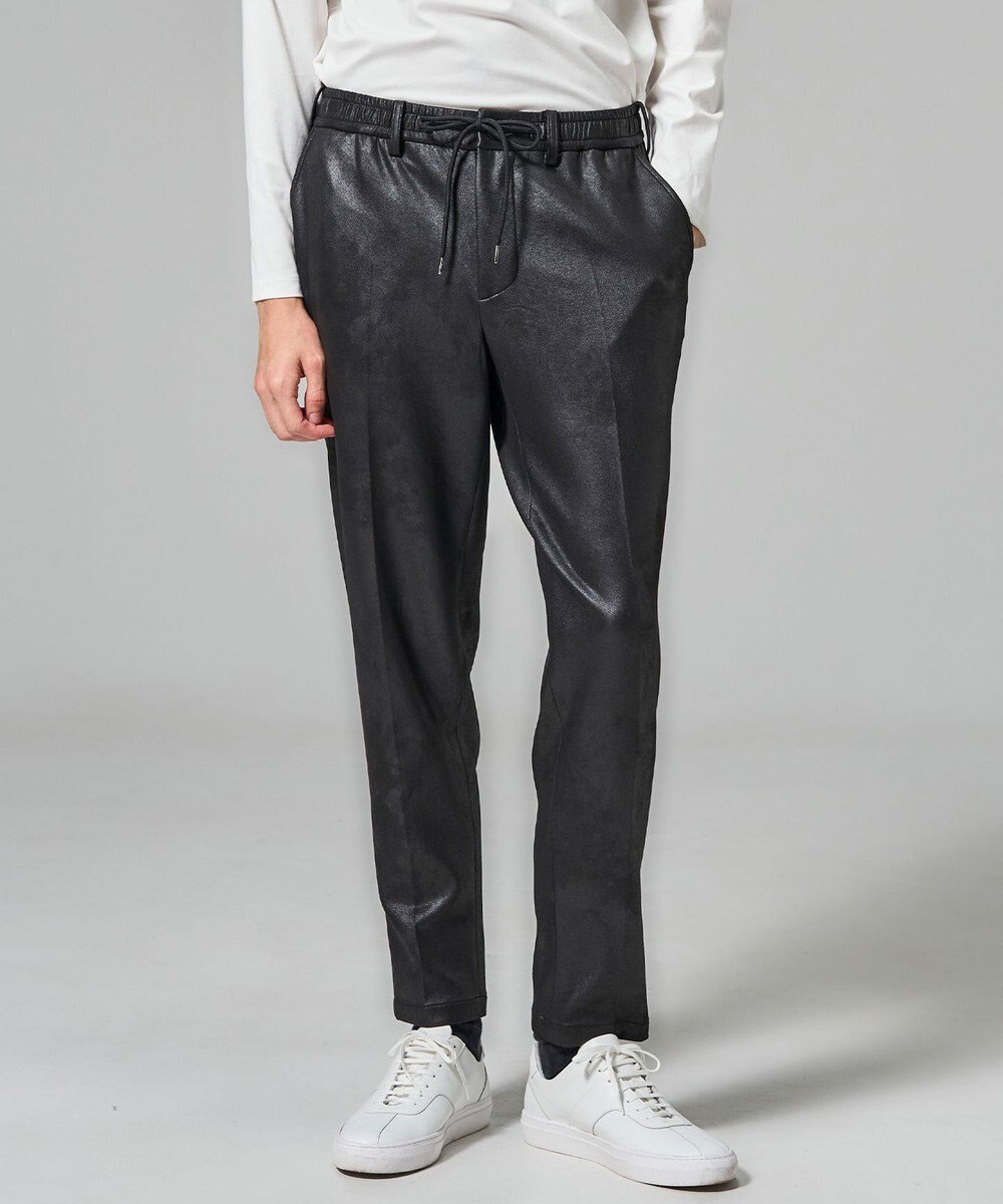 JOSEPH HOMME レザーライクジャージー　ドロスト付きテーパードパンツ / PEGG CONVERTIBLE 