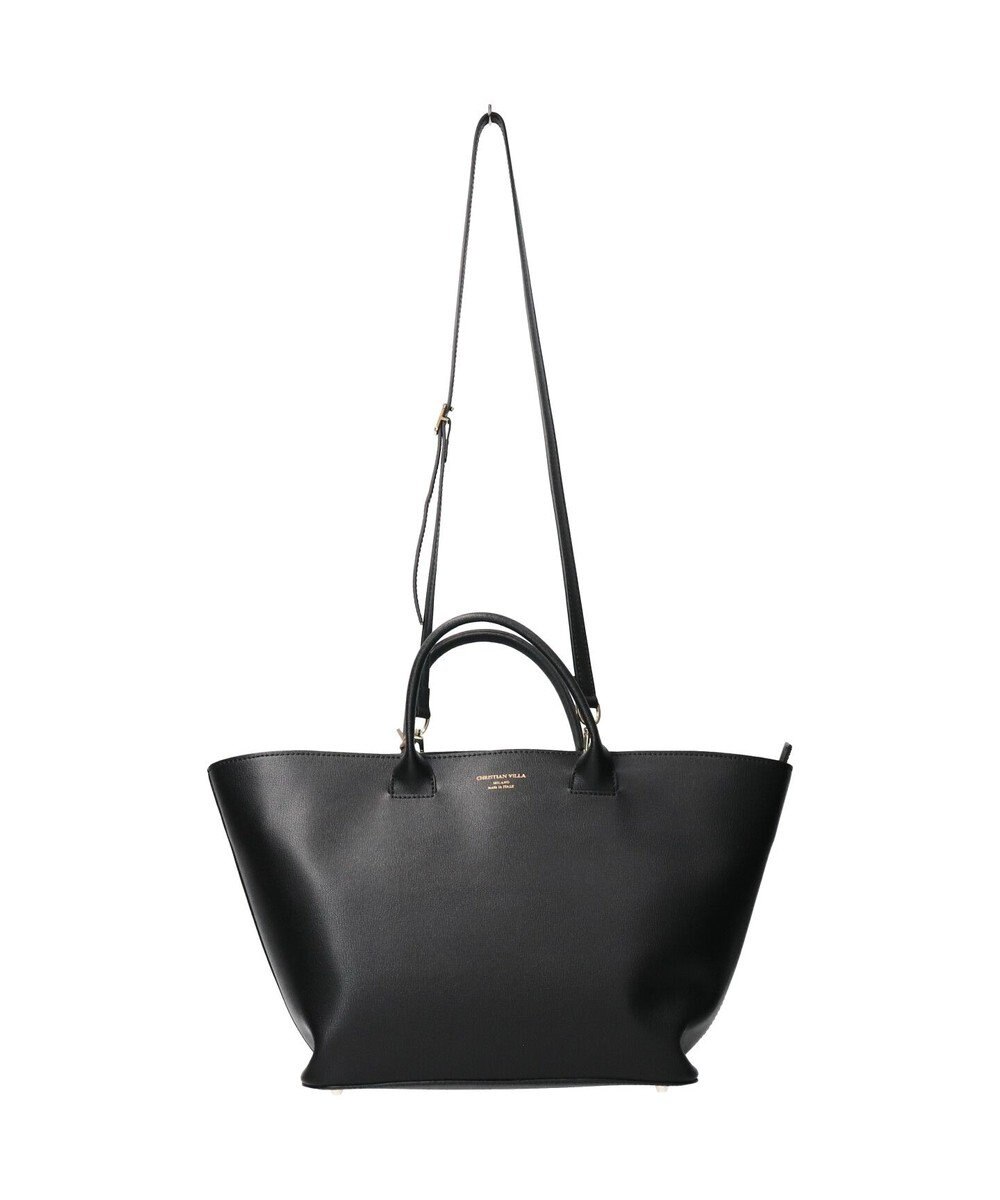 INTER-CHAUSSURES 【CHRISTIAN VILLA】ラージサイズレザーハンドバッグ 
