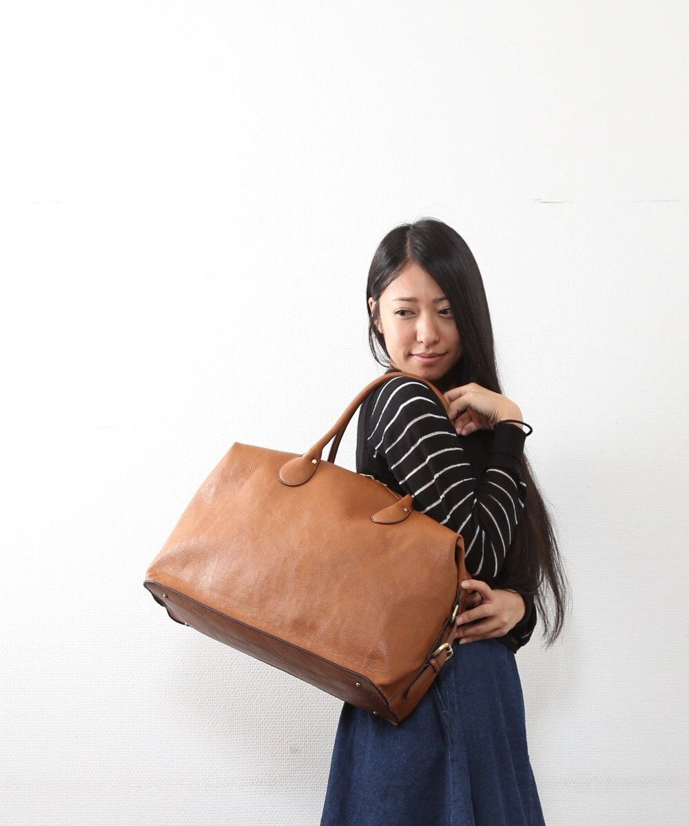 UNBILLION Otias シュリンクタイプ合皮タウンボストンバッグ 