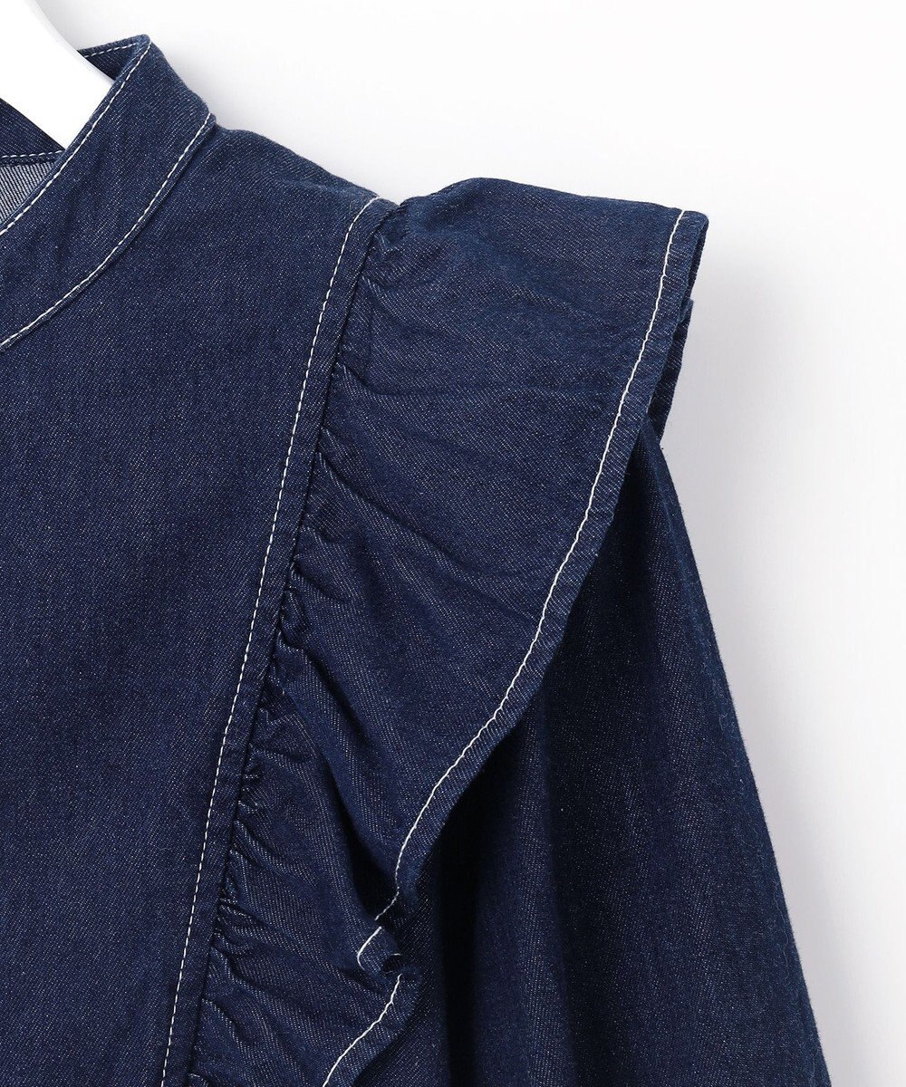 Feroux 【洗える】デニムミディ ワンピース 