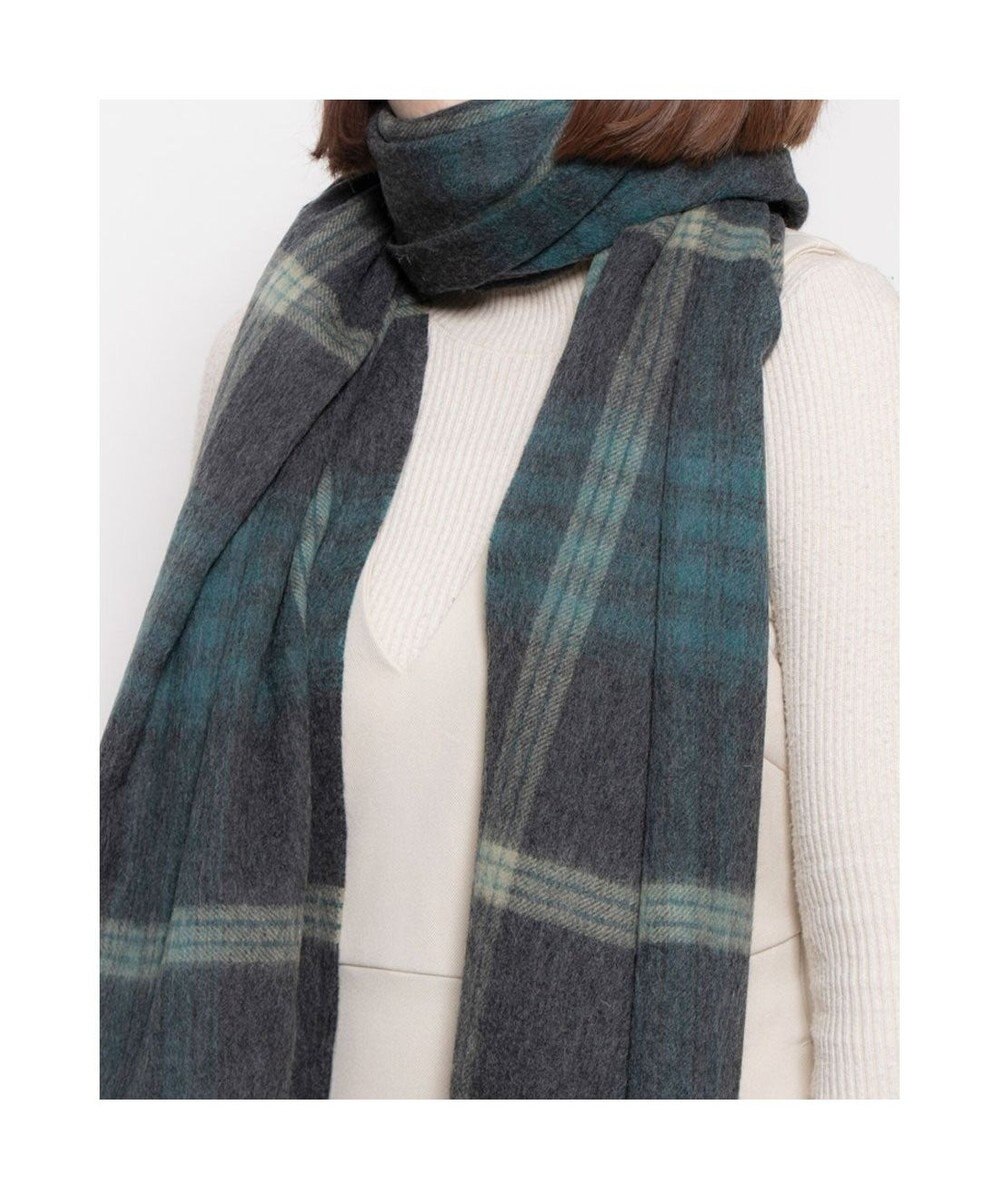 UNBILLION カシュネ cache nez / ウールメニーチェックストール 