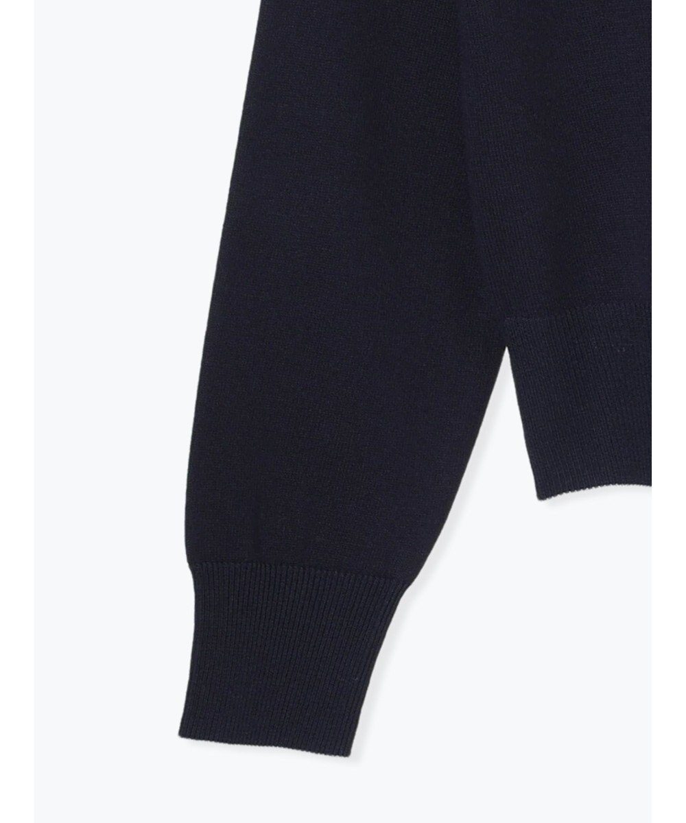 Te chichi 金釦ポケット付きクルーカーディガン 