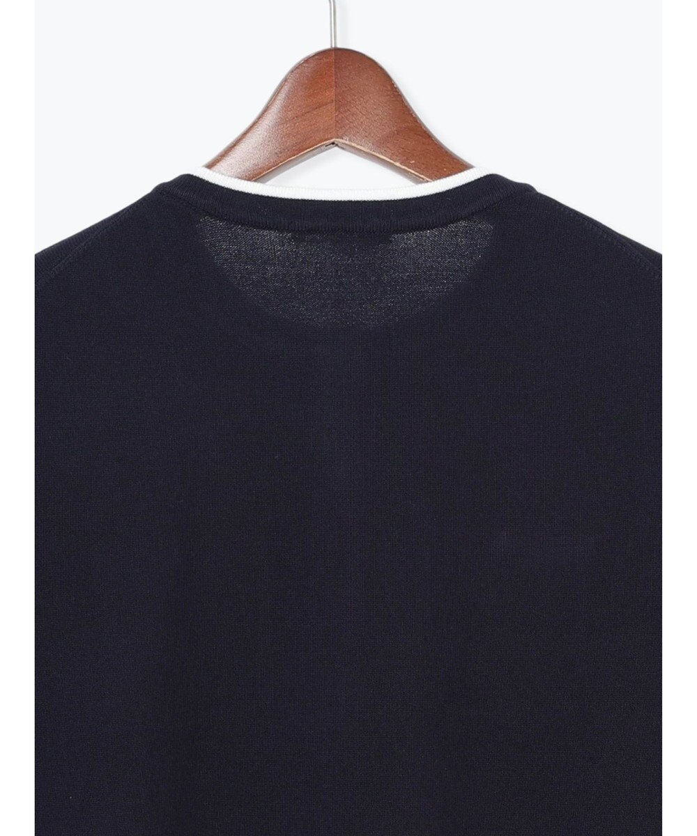 Te chichi 金釦ポケット付きクルーカーディガン 