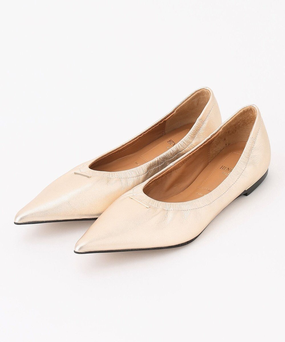 BEIGE， 【一部店舗限定】HENRI EN VARGO / ALYSSA フラットパンプス 