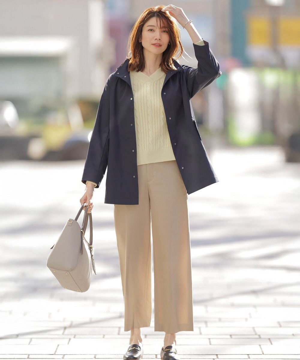 J.PRESS LADIES 【洗える】GIZA MERCERIZE COTTON ケーブル ニット 