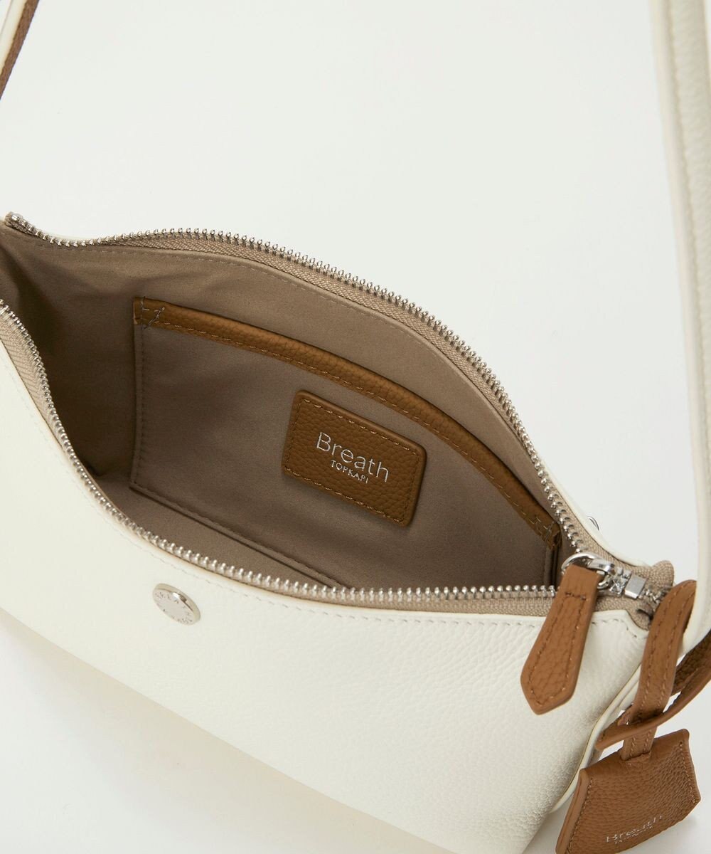 TOPKAPI 【Breath TOPKAPI】DUAL デュアル シュリンクレザー バイカラー ミニ ショルダーバッグ チャーム付き 