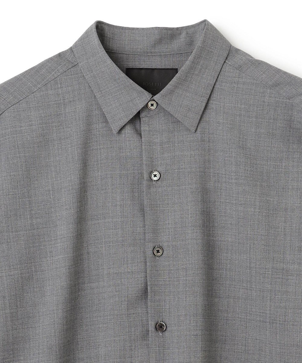 JOSEPH HOMME 【HIGH GRADE LINE】テックウールポプリン　レギュラーカラーシャツ 
