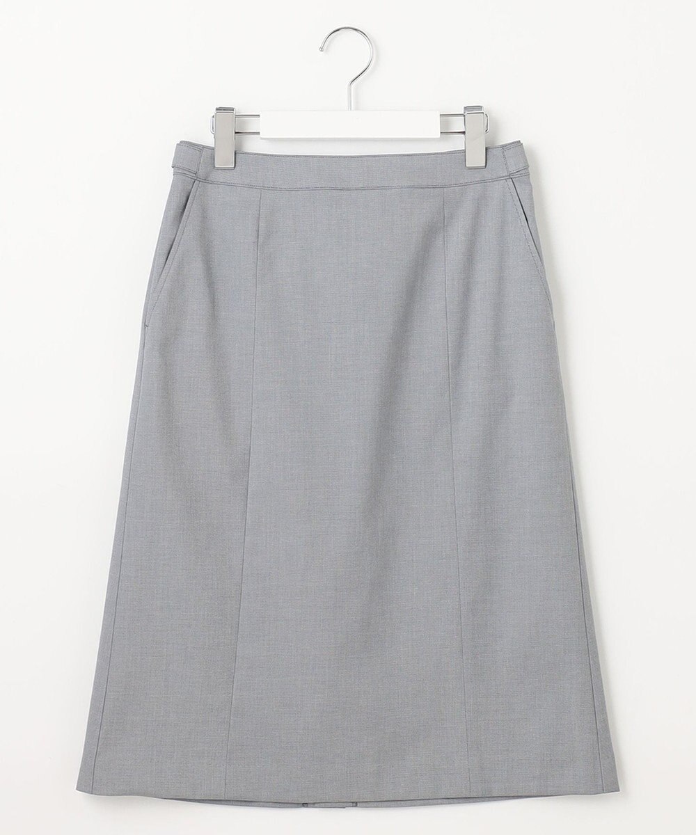 J.PRESS LADIES 【セットアップ対応・洗える・撥水・防汚】コットンFITTYシャーク スカート 